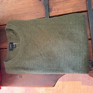 J. Crew Men's Forest Green Crewneck Sweater